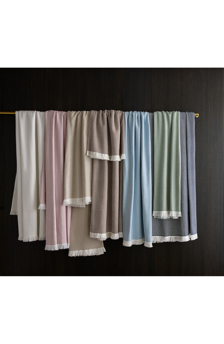 Matouk Leo Fringed Throw Blanket, Alternate, color, 