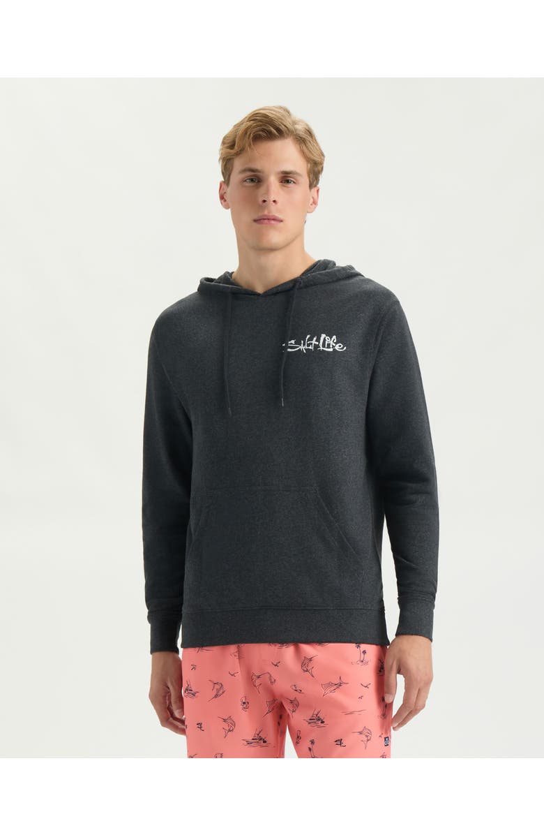 Salt Life First Light Hoodie, Main, color, Charcoal Heather