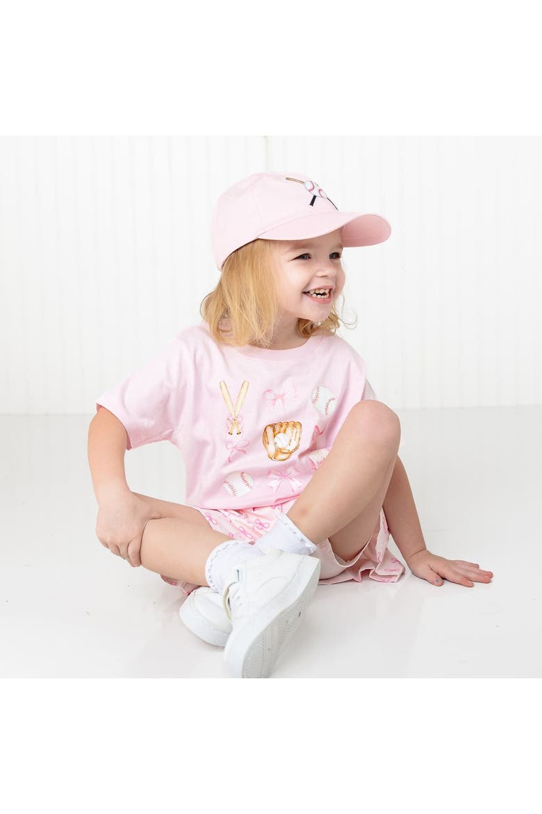 Batter Up Patch Baseball Hat, Alternate, color, Ballet Pink