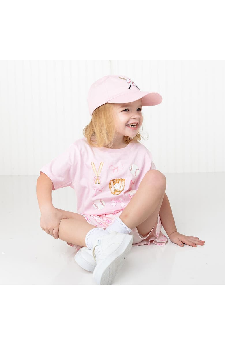 Sweet Wink Baseball Cutie Short Sleeve T-Shirt, Alternate, color, Ballet Pink
