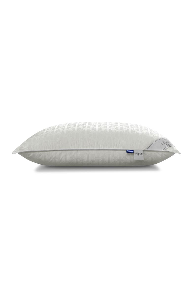 Finesse silk cotton pillow, Alternate, color, White