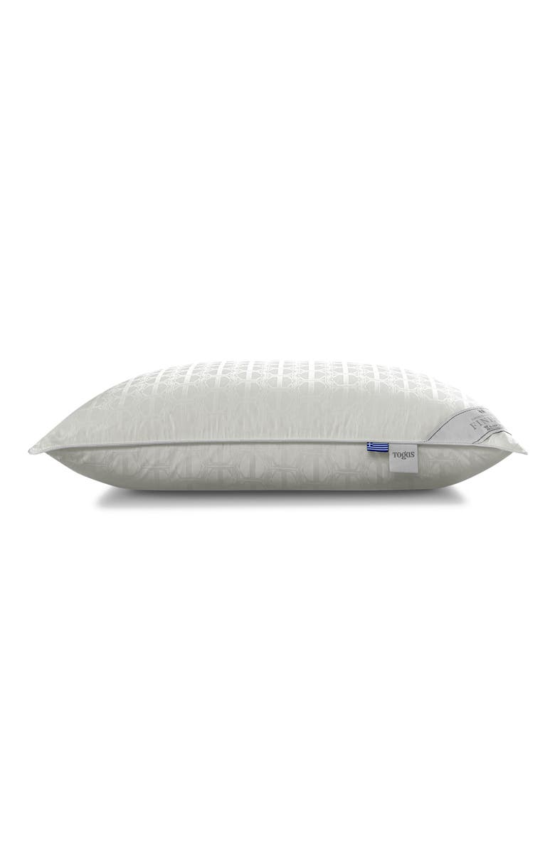 Togas Finesse silk cotton pillow, Alternate, color, White