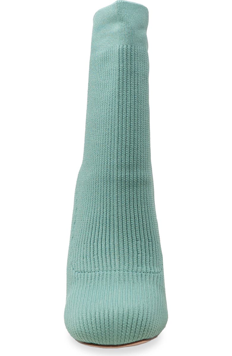 CHASE AND CHLOE Knit Stiletto Bootie, Alternate, color, Sage