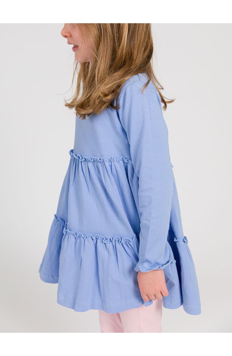 RuffleButts Knit Ruffle Tiered Tunic, Alternate, color, Periwinkle Blue