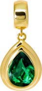 BY ADINA EDEN Colored CZ Pear Bezel Pendant