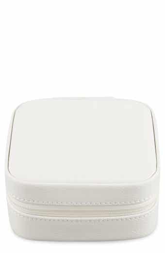 Bey-Berk Small Leather Travel Jewelry Case