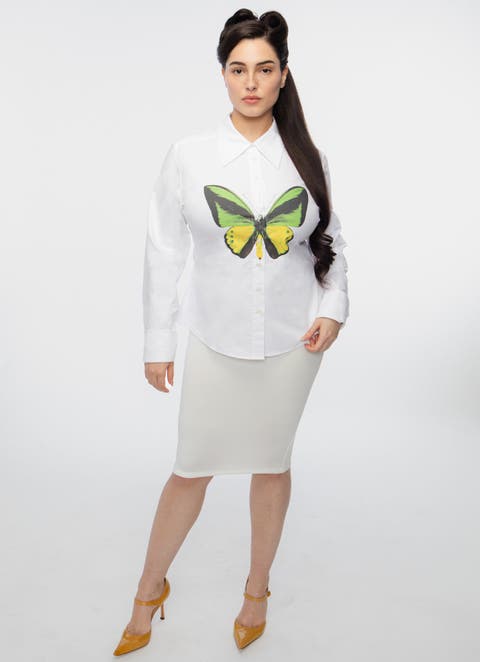 Frankie Butterfly Button Down
