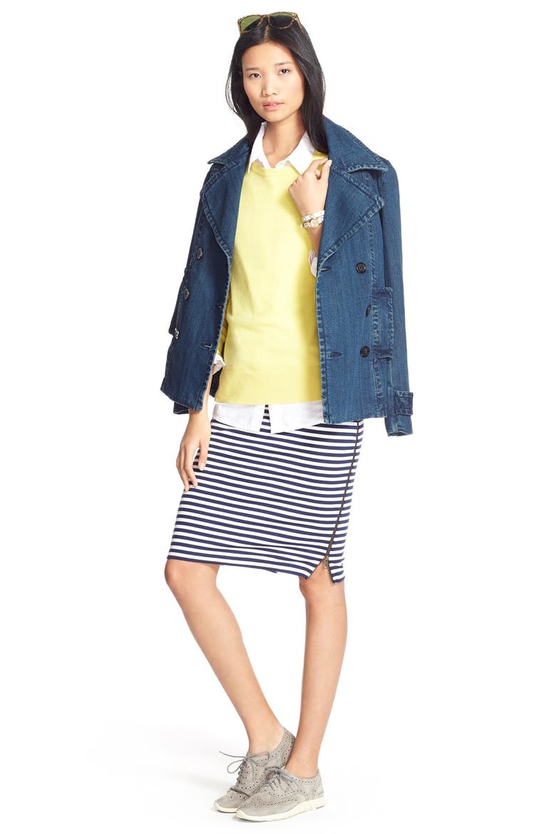 Treasure&Bond Boyfriend Poplin Shirt, Alternate, color, WHITE