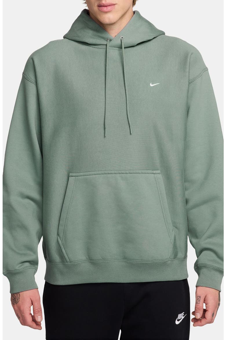 Fleece Hoodie, Main, color, 006 STEAM/WHITE