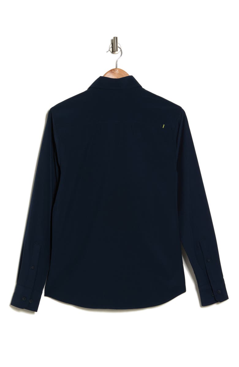 Kenneth Cole Solid Stretch Button-Up Sport Shirt, Alternate, color, 