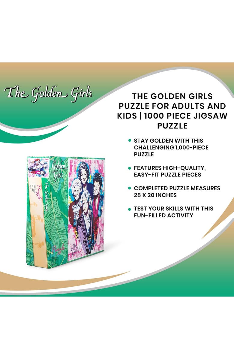 Toynk The Golden Girls Puzzle For Adults And Kids | 1000 Piece Jigsaw Puzzle, Alternate, color, Multi-Color