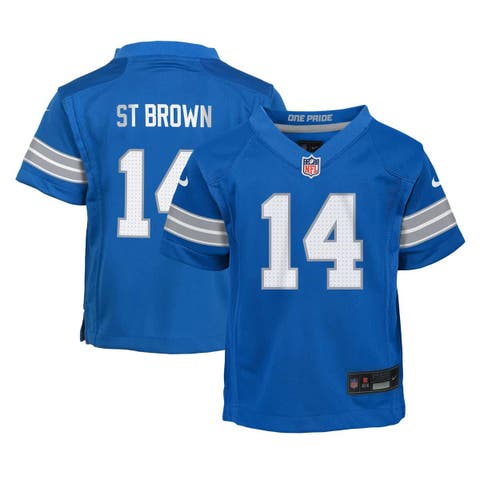 Infant Nike Amon-Ra St. Brown Blue Detroit Lions Team  Player Game Jersey