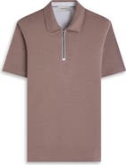 Bugatchi Quarter Zip Polo