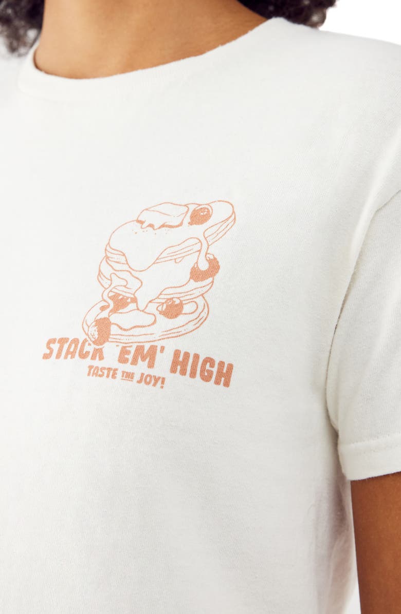 BDG Urban Outfitters Pancakes Cotton Graphic Baby Tee, Alternate, color, Ecru