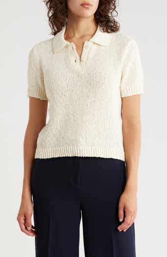 Calvin Klein Open Stitch Cotton Blend Polo