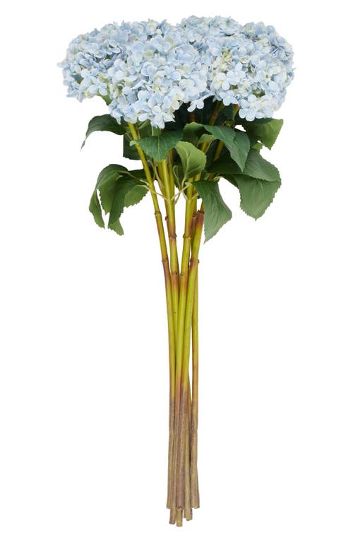Sonoma Sage Home Set Of Eight Blue Hydrangea Artificial Flowers In Blue