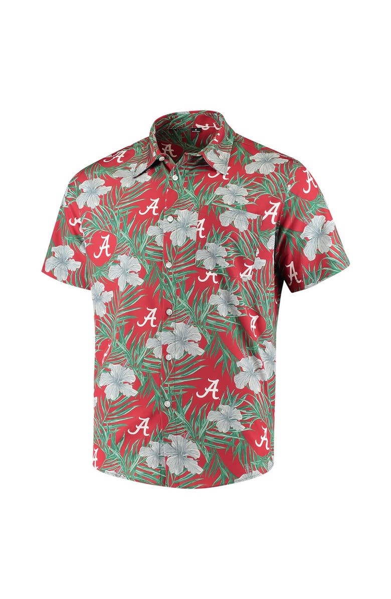 FOCO Men's Crimson Alabama Crimson Tide Floral Button-Up Shirt, Alternate, color, Crimson