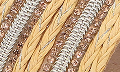 Yoki Suzana Slide Sandal In Natural/gold