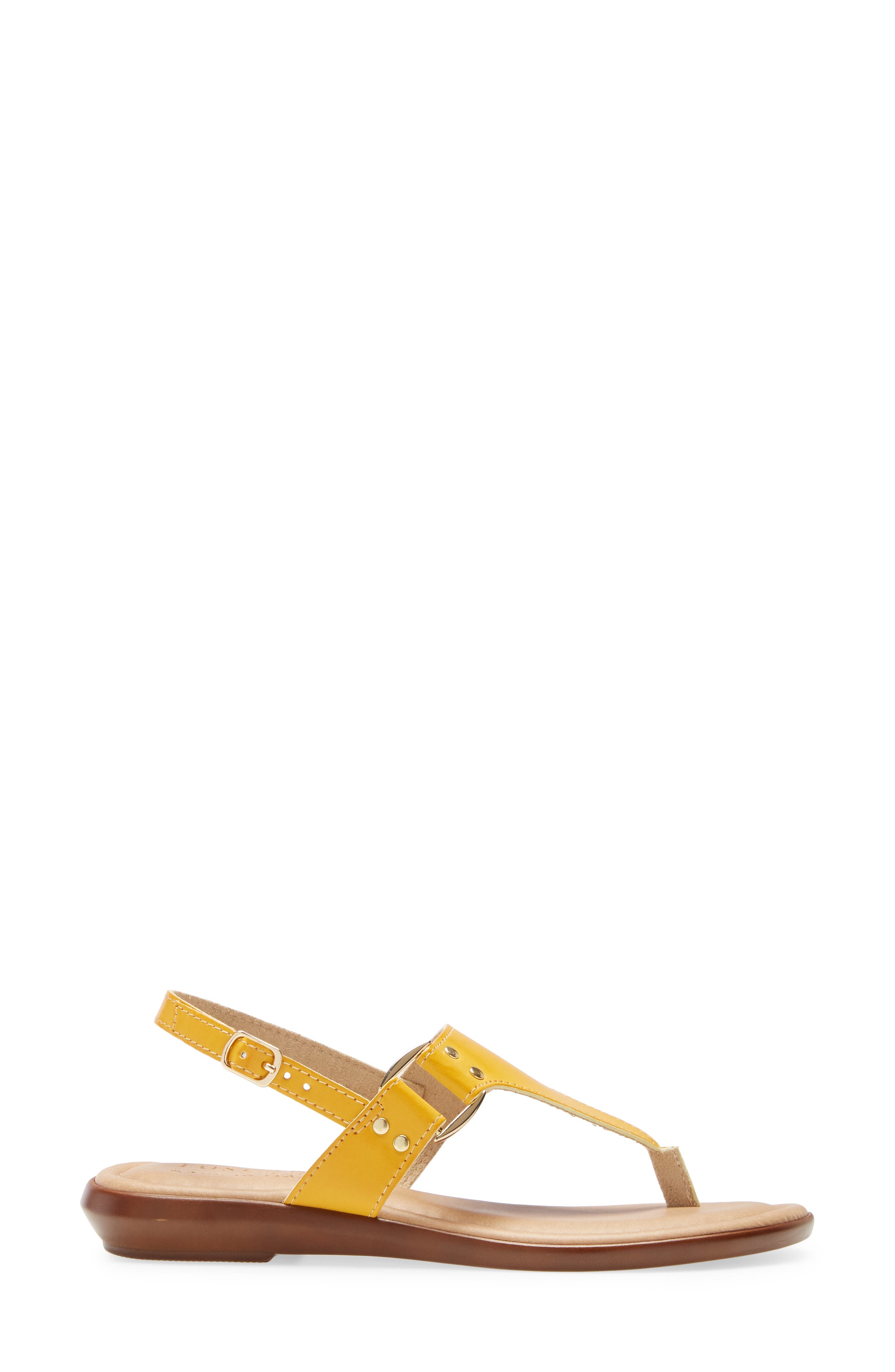 Karaleah Slingback Sandal, Alternate, color, YELLOW FAUX LEATHER