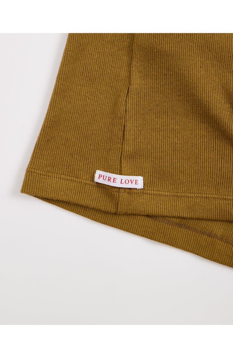 Fortela Claire Ribbed Cotton Tank Top, Alternate, color, Olive Green