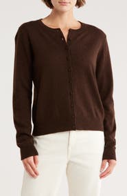 Magaschoni Cashmere Button Front Cardigan