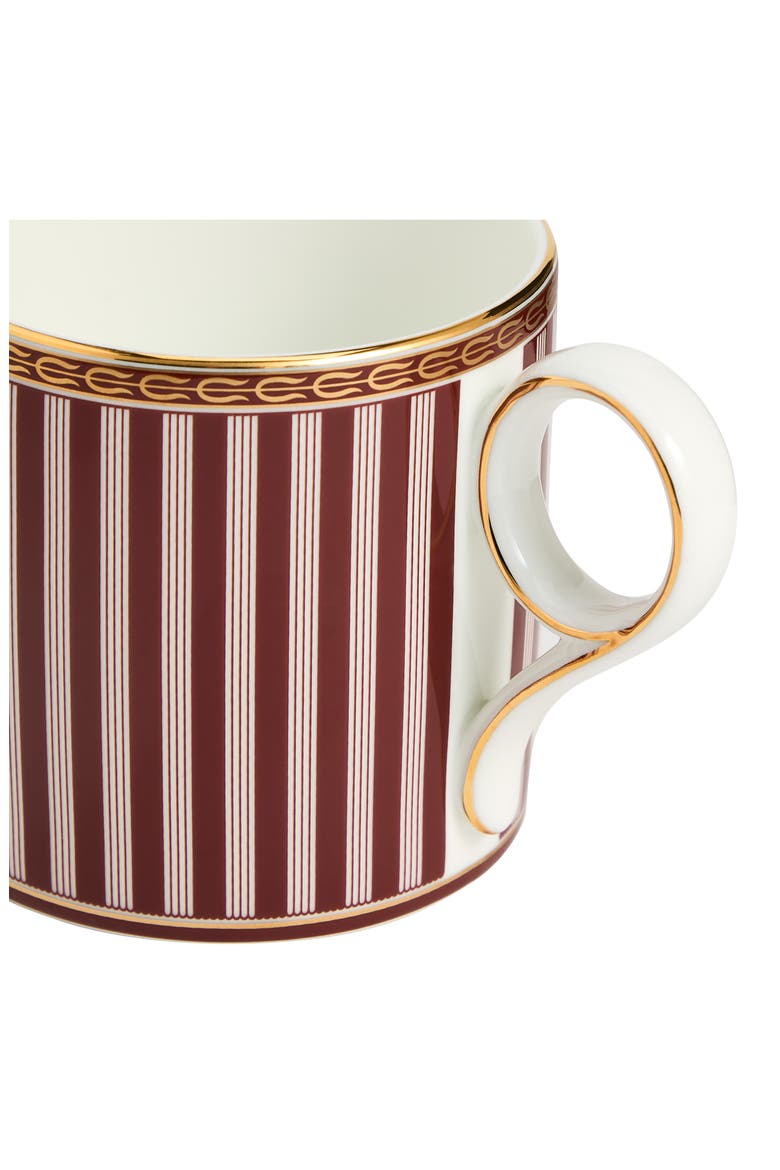 Red Splendor 22K Gold Accent Bone China Mug, Alternate, color, MULTI