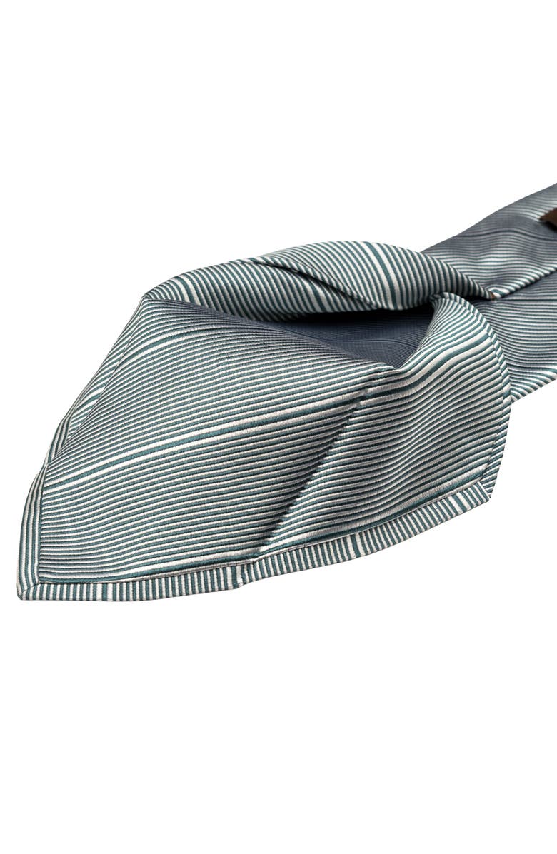 Elizabetta Matteo - Extra Long Silk Jacquard Tie for Men, Alternate, color, Green