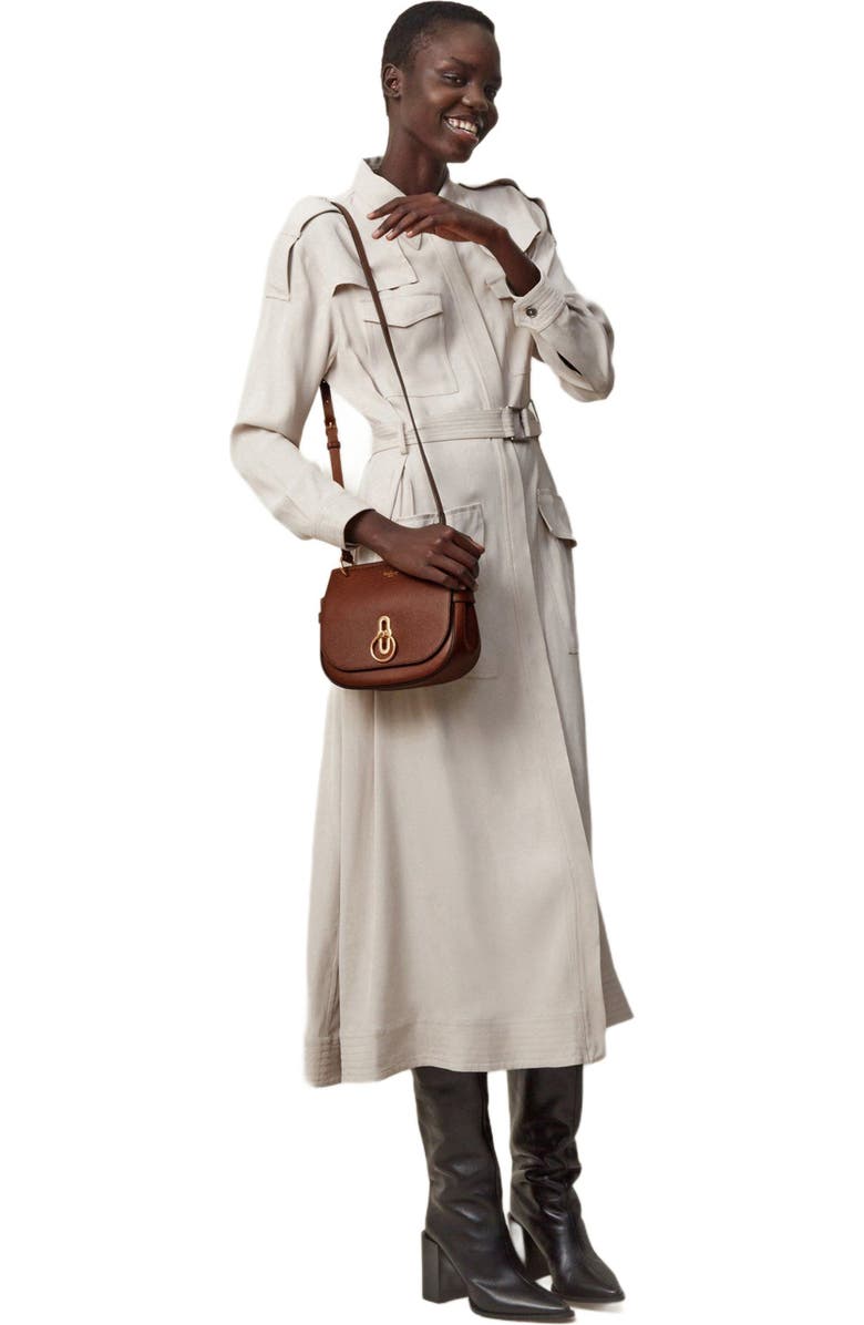 Mulberry Small Amberley Leather Satchel, Alternate, color, Oak