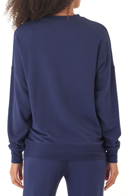 Threads 4 Thought Cathy Boyfriend Feather Fleece Sweatshirt In Blue