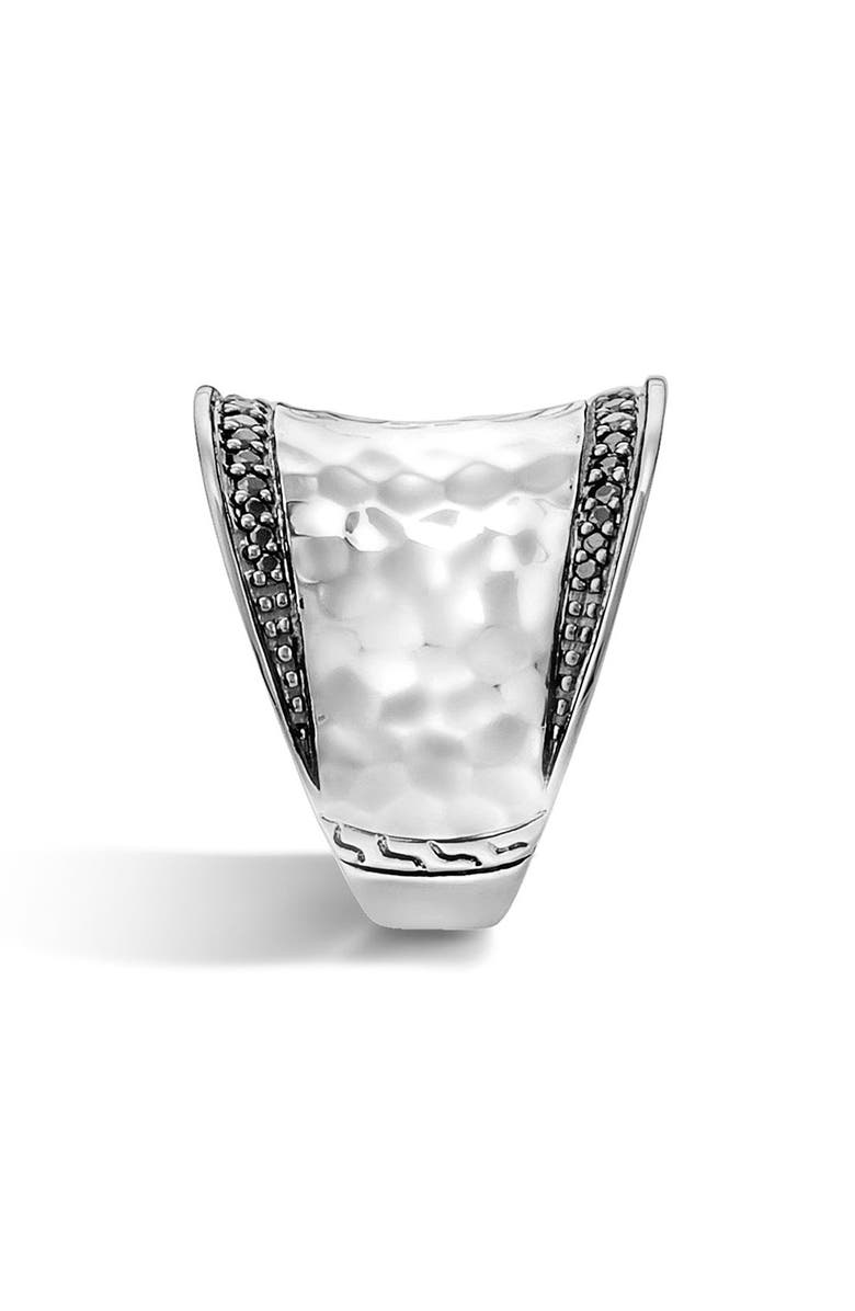 John Hardy Palu Saddle Ring, Sterling Silver, Pavé, Alternate, color,