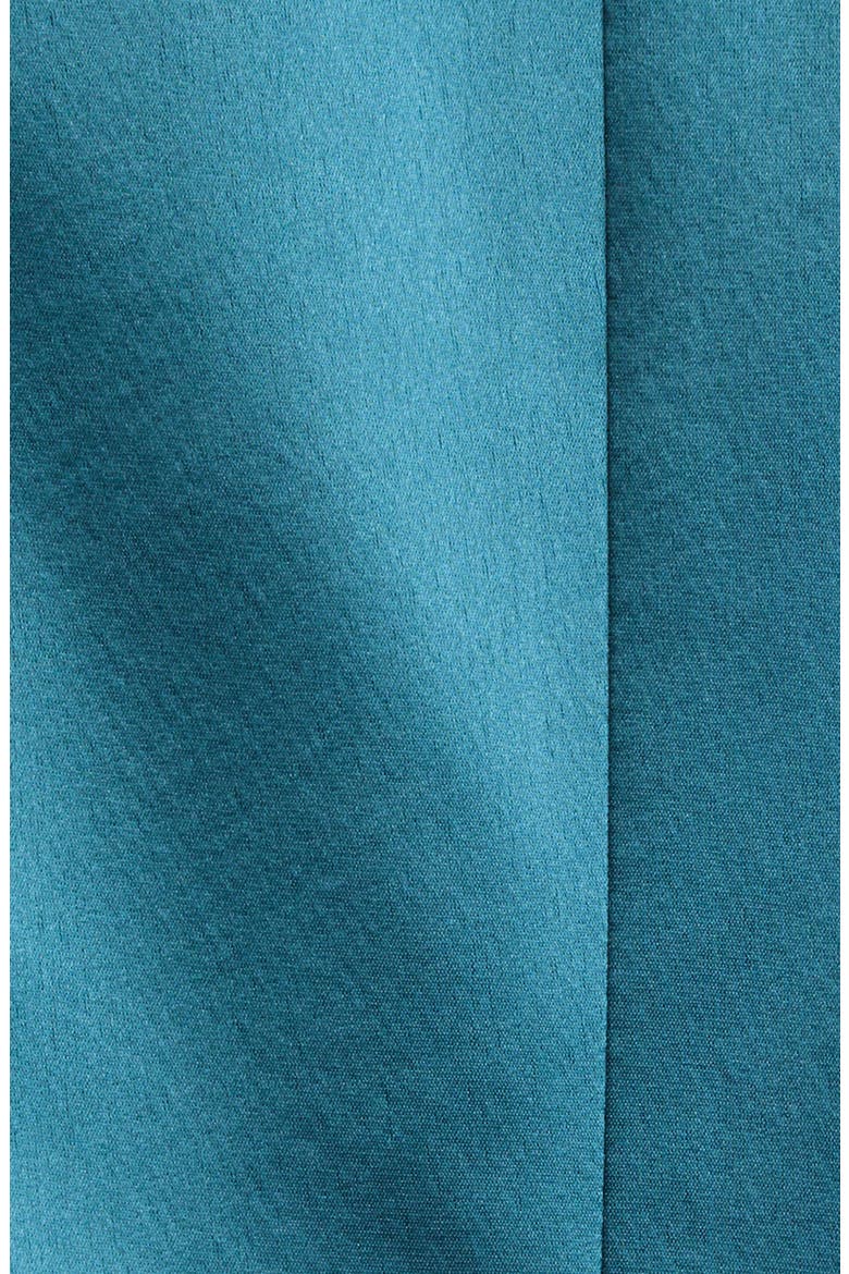 Kylie Ruched Sleeve Satin Blazer, Alternate, color, STORMWATER