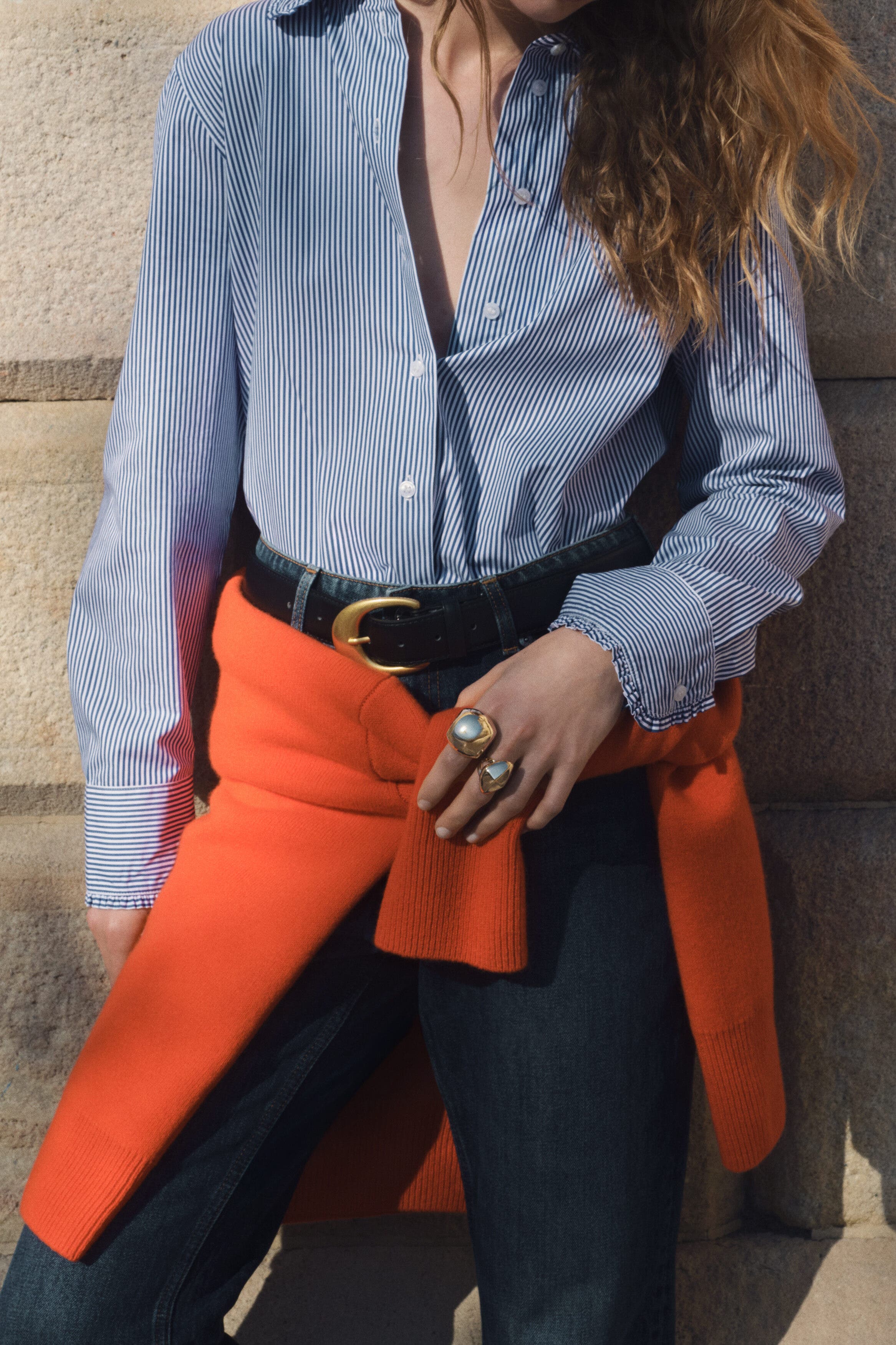 Cotton poplin shirt - image 2