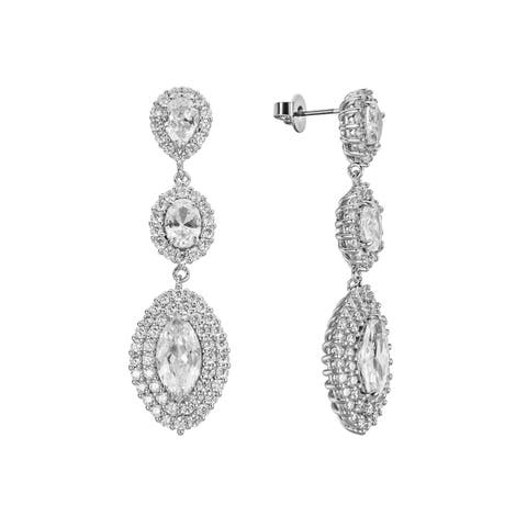 Annette Crystal Drop Earrings