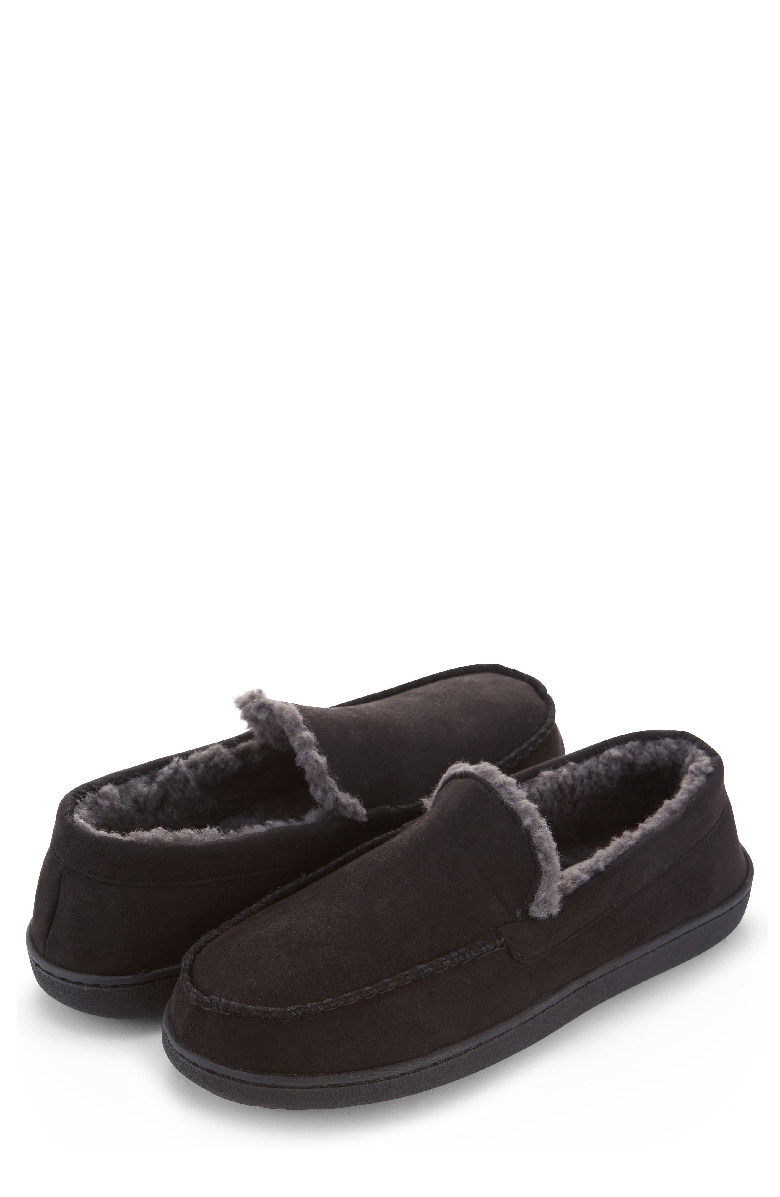 Faux Fur Trimmed Slipper