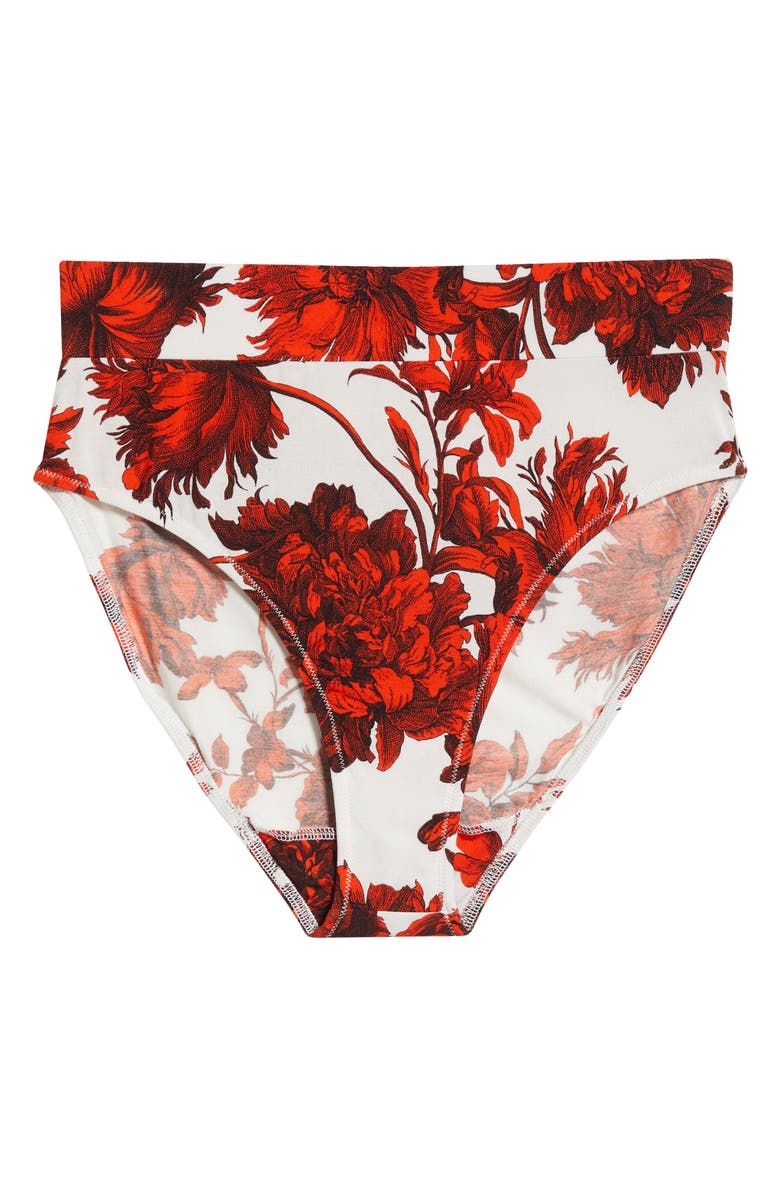 KILO BRAVA High Waist Lounge Briefs, Alternate, color, Chippendale Floral