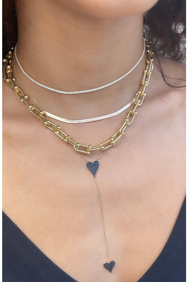 Glamour Snake Chain Necklace, Alternate, color, GOLD
