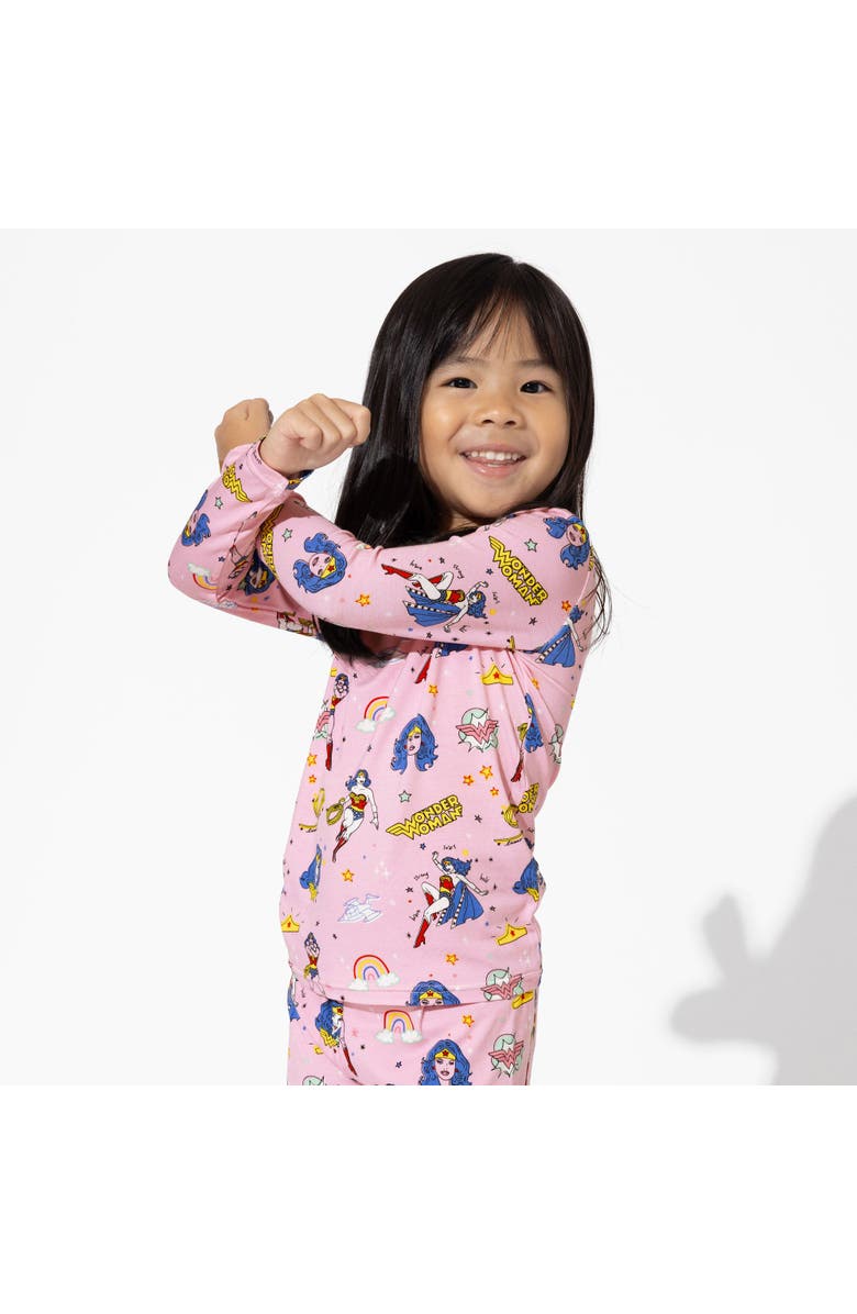 Bellabu Bear Kids' Wonder Woman Set of 2 Piece Pajamas, Alternate, color, Wonder Woman