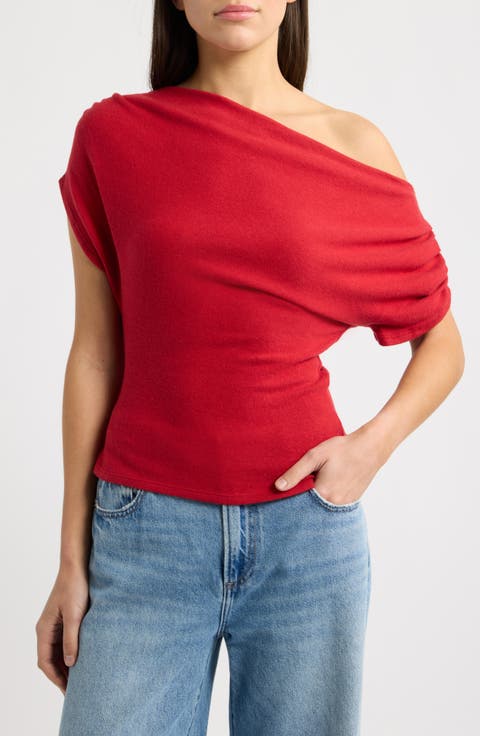 Iris One-Shoulder Knit Top
