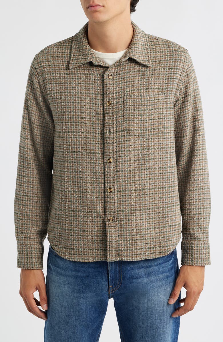 Corridor Moonrock Cotton Button-Up Shirt, Alternate, color, Taupe