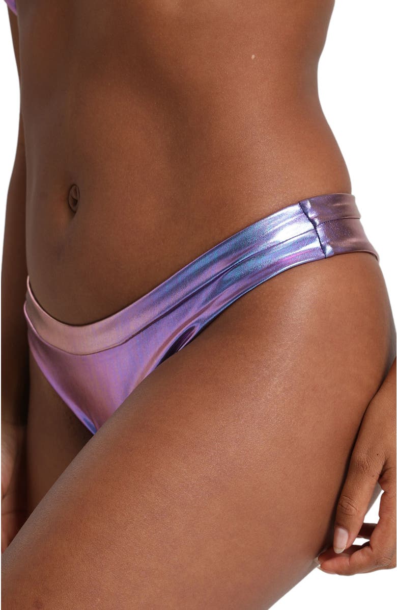 LECHERY<sup>®</sup> Lustrous High-cut Bikini Bottom, Alternate, color, 