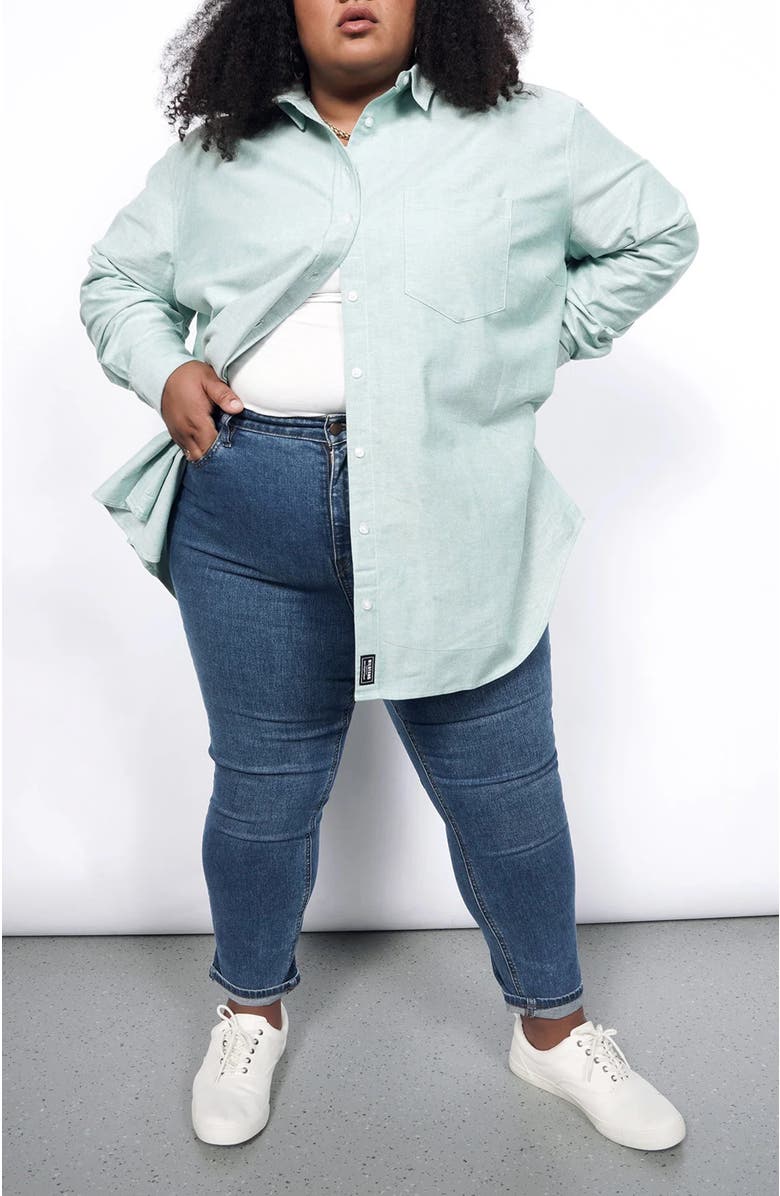 WILDFANG The Essential Long Sleeve Oversized Wrap Button Up, Alternate, color,