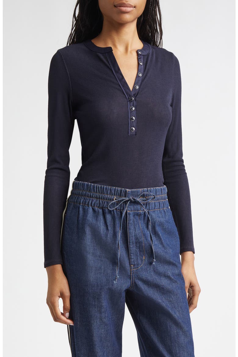 Drexler Knit Henley Top, Main, color, NAVY