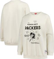 Mitchell & Ness Women's Mitchell & Ness Cream Green Bay Packers Plus Size Shooting Star Sweatshirt