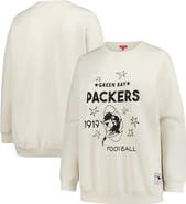 Mitchell & Ness Women's Mitchell & Ness Cream Green Bay Packers Plus Size Shooting Star Sweatshirt