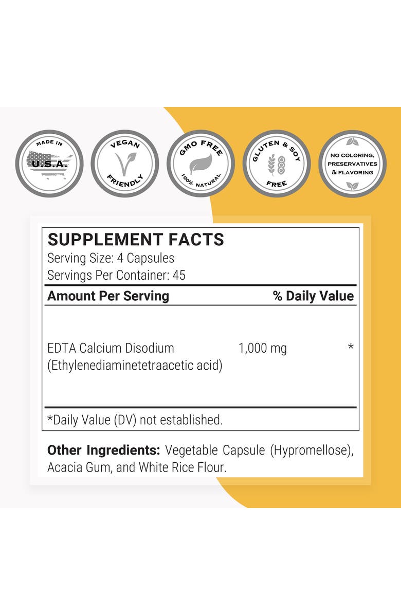 SuperSmart EDTA 1000mg per Day, Alternate, color, NO COLOR