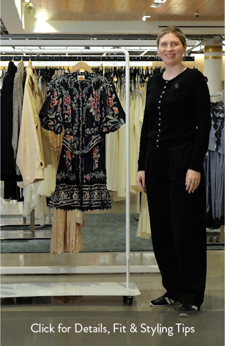 Belle Garden Print Minidress, sales video thumbnail