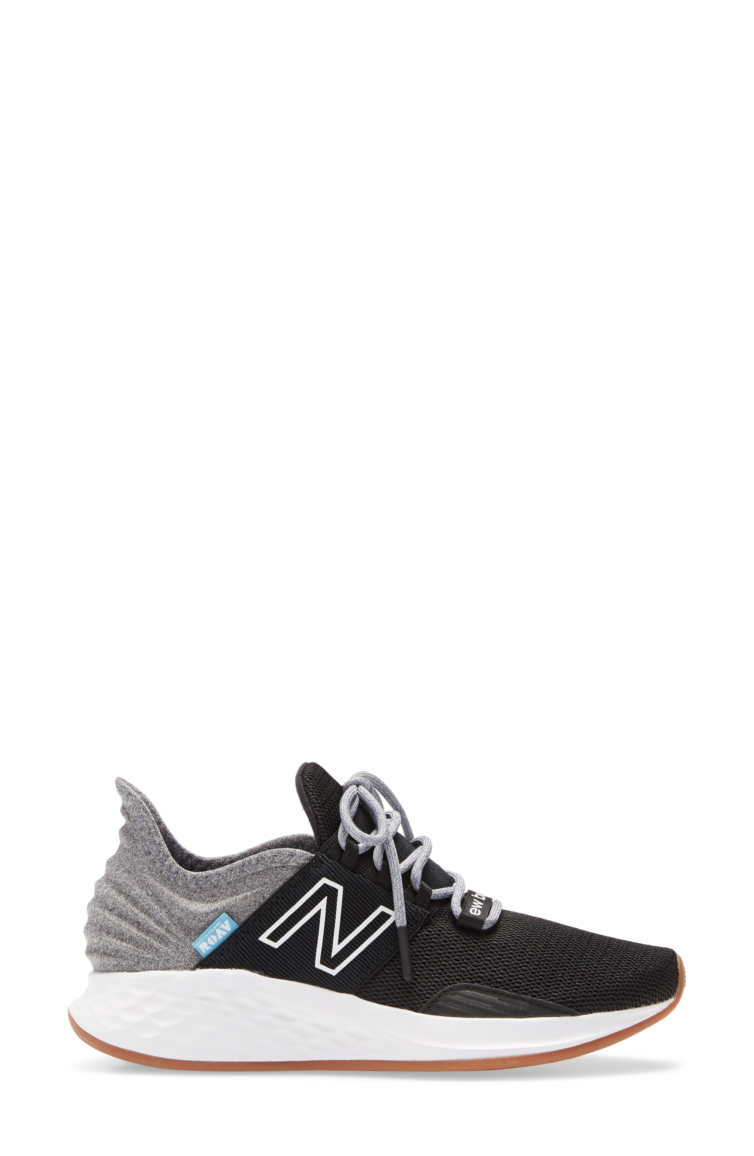 New Balance Fresh Foam Roav Running Shoe, Alternate, color, Black/ Light Aluminum