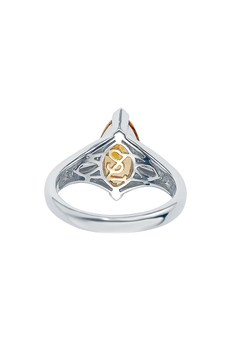 SUZY LEVIAN Sterling Silver Brown CZ Marquise Ring, Alternate, color, Brown