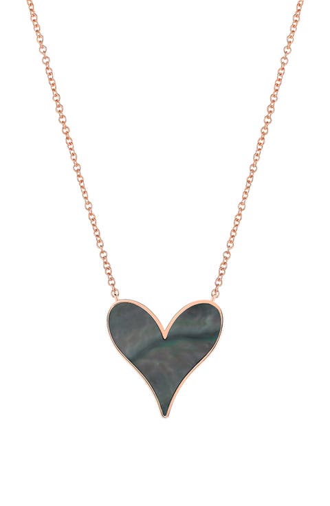 Love Pendant 18K Rose Gold & Tahitian Mother-of-Pearl Necklace