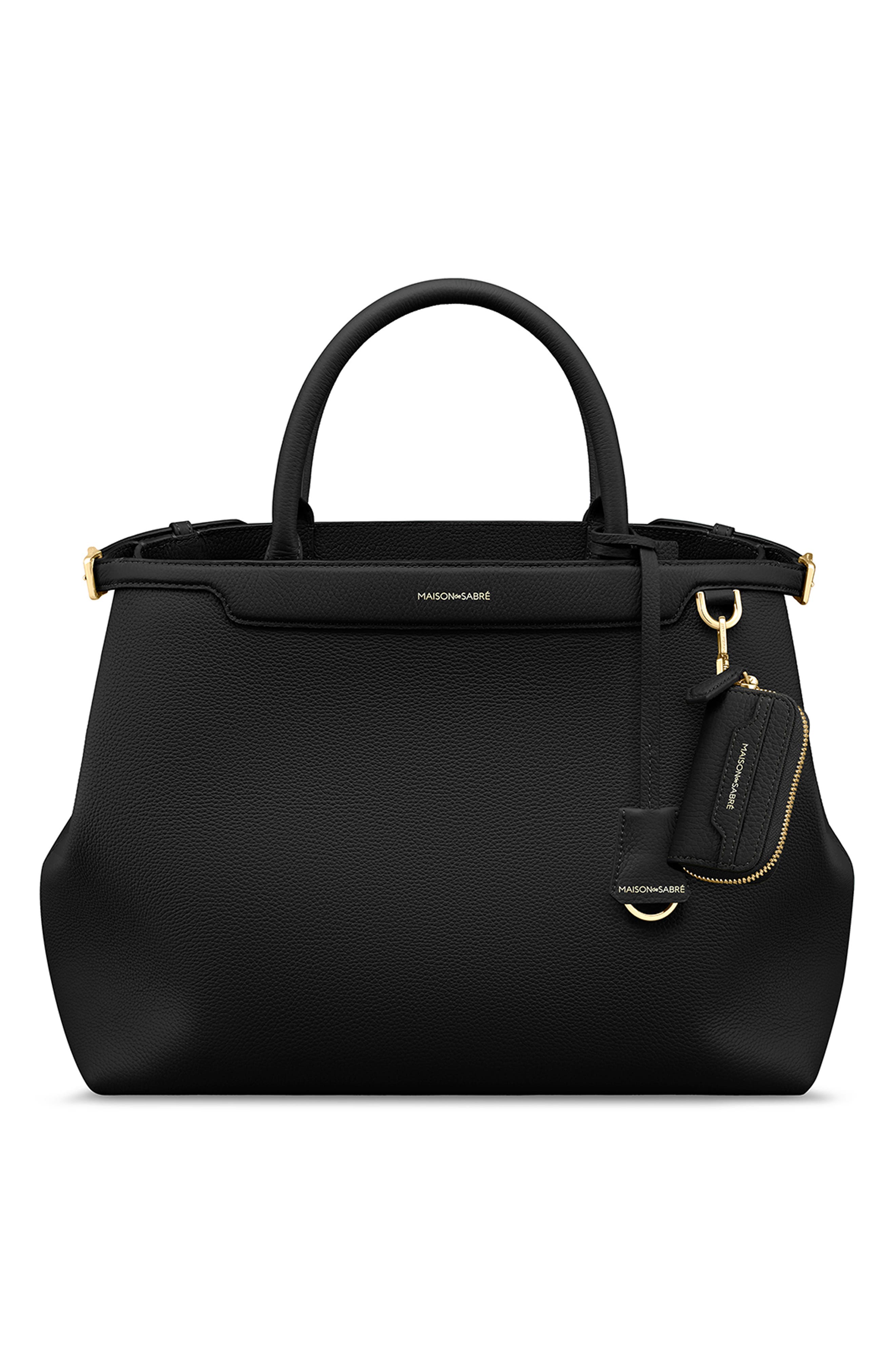 MAISON de SABRÉ The Key Case Charm, Alternate, color, Black Caviar